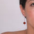 Red Turquoise | .925 Sterling Silver | Gemstone Chain Drop Threader Earrings
